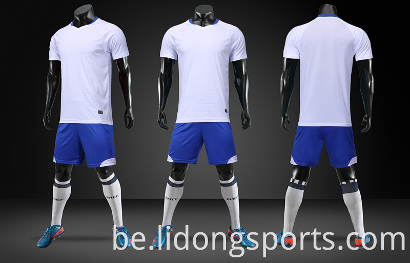 Карыстальніцкі новы дызайн Танны сублімацыйны друк OEM Logos Soccer Jersey Wear для футбольнага клуба Uniform Наборы